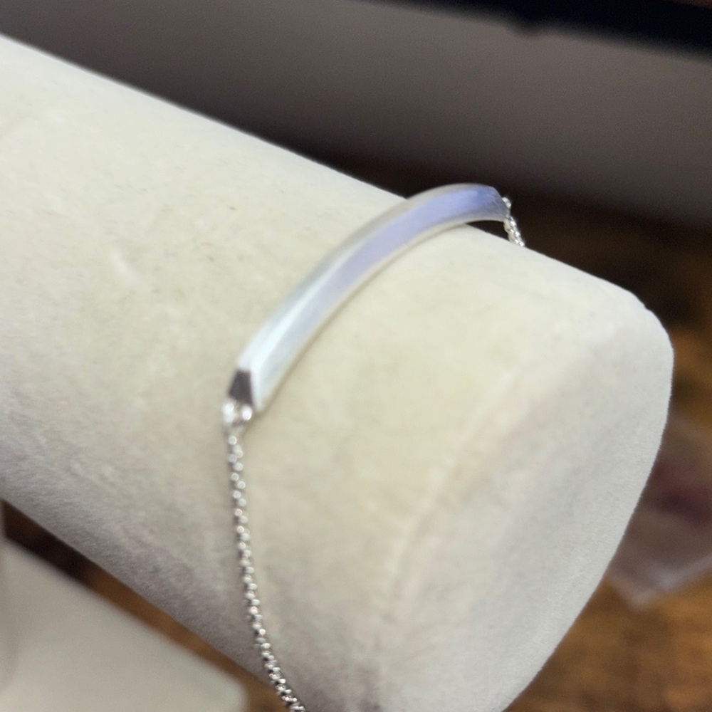 Kendra Scott Silver Bar Chain Bracelet
